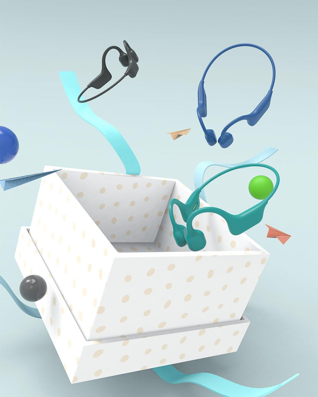 SANOTO Knochenschall Kopfhörer Bluetooth 5.3 Open Ear Kopfhörer IPX7 wasserdichte Schweissfeste Bone