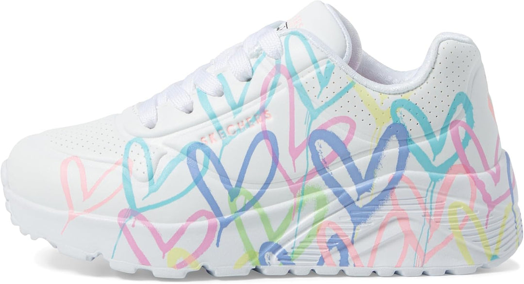 Skechers Damen 149025 sneakers 19.5 EU Weiss Lila Türkis