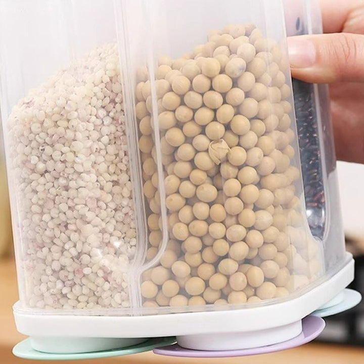 4 Gitter, Versiegeltes Glas, Müsli-aufbewahrungsbox, Frischhaltebox, Lebensmittelaufbewahrungsbehält
