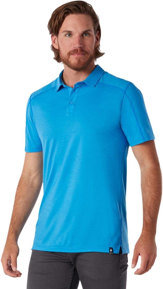 Smartwool Men's Merino Sport 150 Polo S Ocean Blue, S Ocean Blue