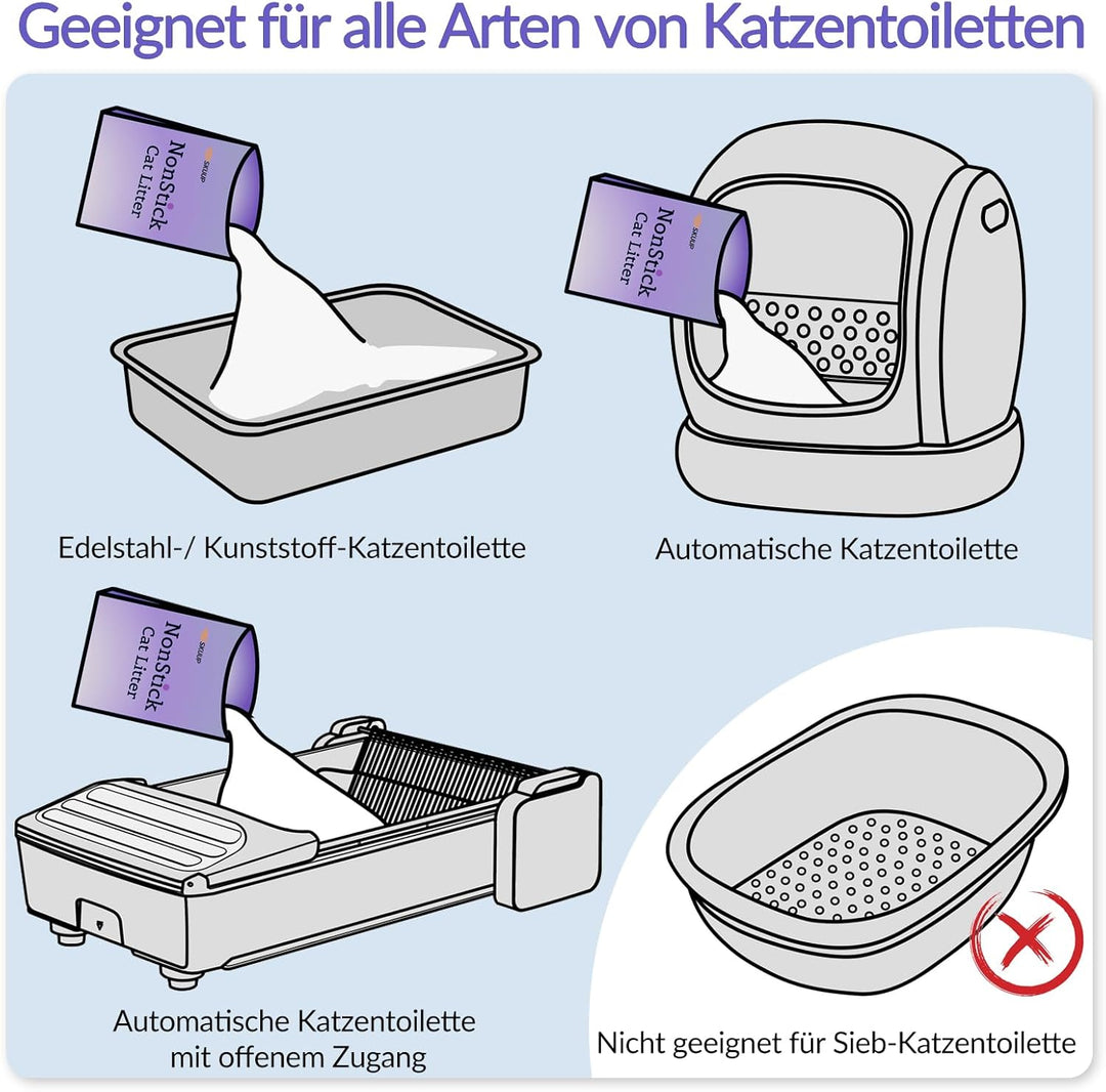 Nicht Klebend Ultraklumpende Katzenstreu Klumpstreu, Staubfrei & Unparfümiert, Aus Tierfreundlichem