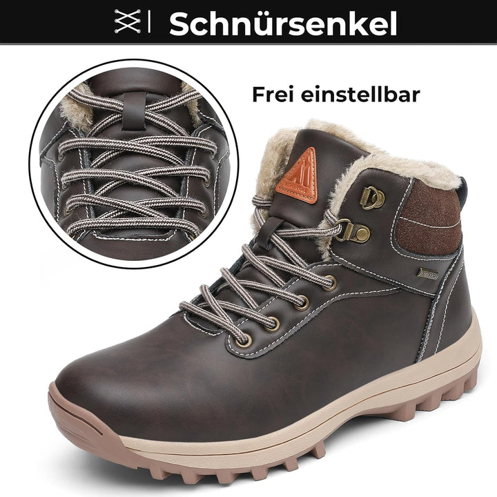 Mishansha Winterschuhe Herren Warme Gefüttert Winterstiefel Damen Winter Boots Outdoor 36-48 EU 41 E