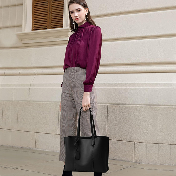 PORRASSO Handtasche Damen Schultertasche Gross Shopper Tasche Henkeltaschen PU Leder Shopper Taschen