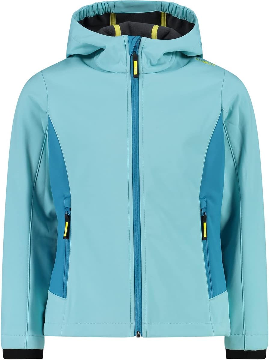CMP Mädchen Softshelljacke für Kinder KID G JACKET FIX HOOD (1er Pack) 176 Wassersee, 176 Wassersee