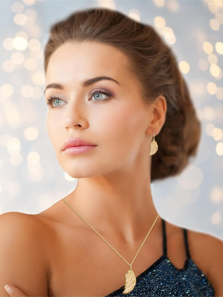 Rafaela Donata Damen Set (Kette + Ohrringe) aus Messing