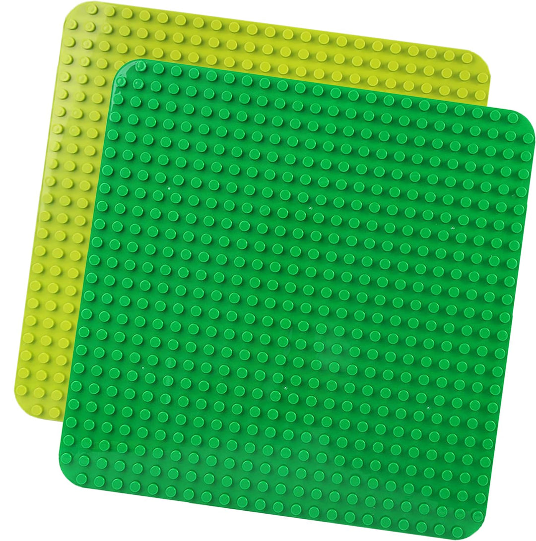 2 Grosse Bauplatte Kompatibel mit Lego Duplo Platten,38.4 * 38.4cm Classic Grundplatte mit 24 x 24 N