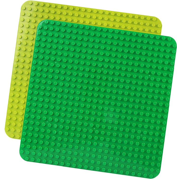 2 Grosse Bauplatte Kompatibel mit Lego Duplo Platten,38.4 * 38.4cm Classic Grundplatte mit 24 x 24 N