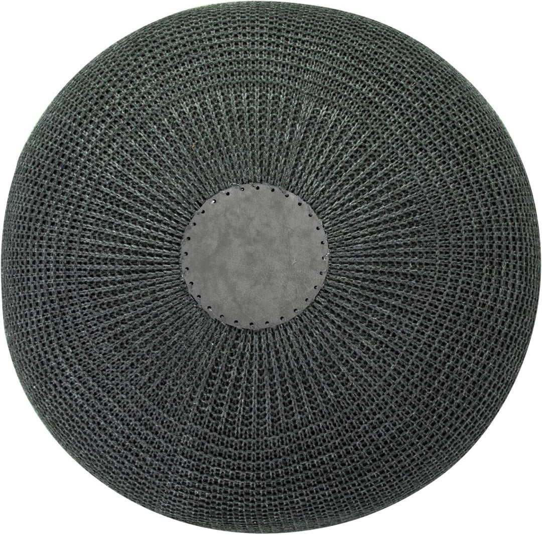 ENGLISH HOME Pouf Hocker, Rund Sitzpouf, Sitzhocker, Sitzpuff, Fusshocker, Strick Puff Hocker für Wo