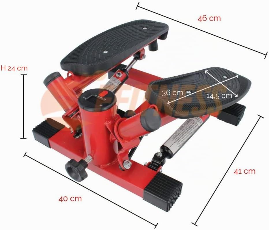 FFITNESS Swing Stepper with Rope, rot, Media