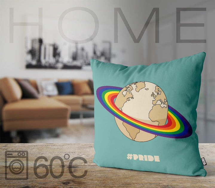 VOID Rainbow World LGBTQ Kissenbezug Kissenhülle Polyester wasserfest Outdoor Indoor, Kissen Grösse: