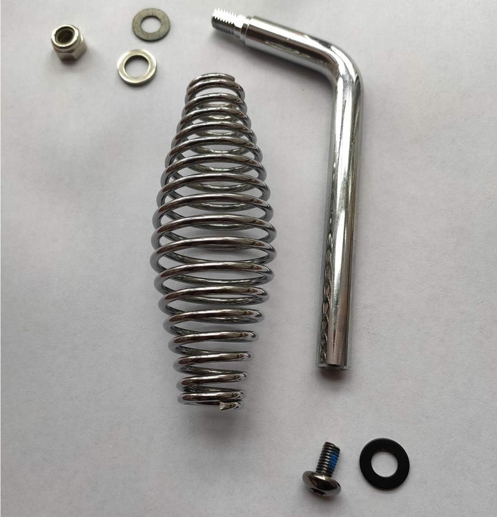 Gooyoou 12,7 cm Edelstahl-Federgriff mit 1,27 cm Stahlstange für Grillgruben, Anhänger, Metallprojek