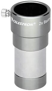 Celestron 93326 2 x 1,25'' Omni Barlowlinse Silber Single, Single