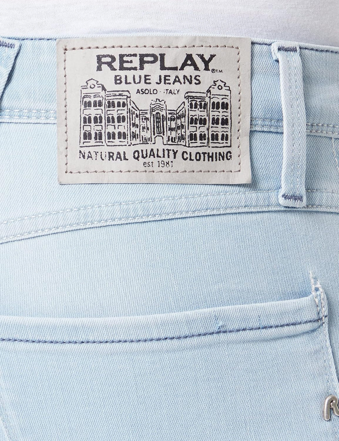 Replay Herren Anbass Powerstretch Denim Jeans 30W / 34L 11 Super Light Blue, 30W / 34L 11 Super Ligh