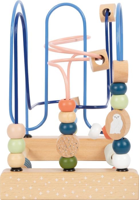 Small Foot Motorikschleife „Arctic“ aus FSC® 100%-zertifiziertem Holz, Motorikspielzeug für Kinder a