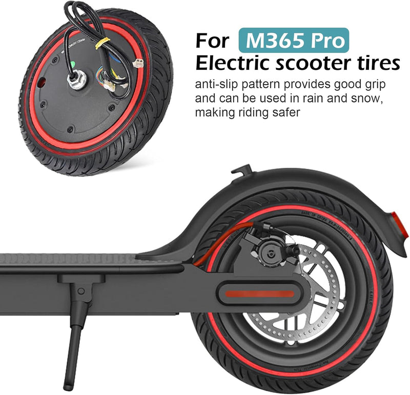 AYYDS Scooter Motor mit Vollgummireifen 8,5 Zoll für Xiaomi Pro 2 / M365 / M365 Pro / 1S Elektroscoo