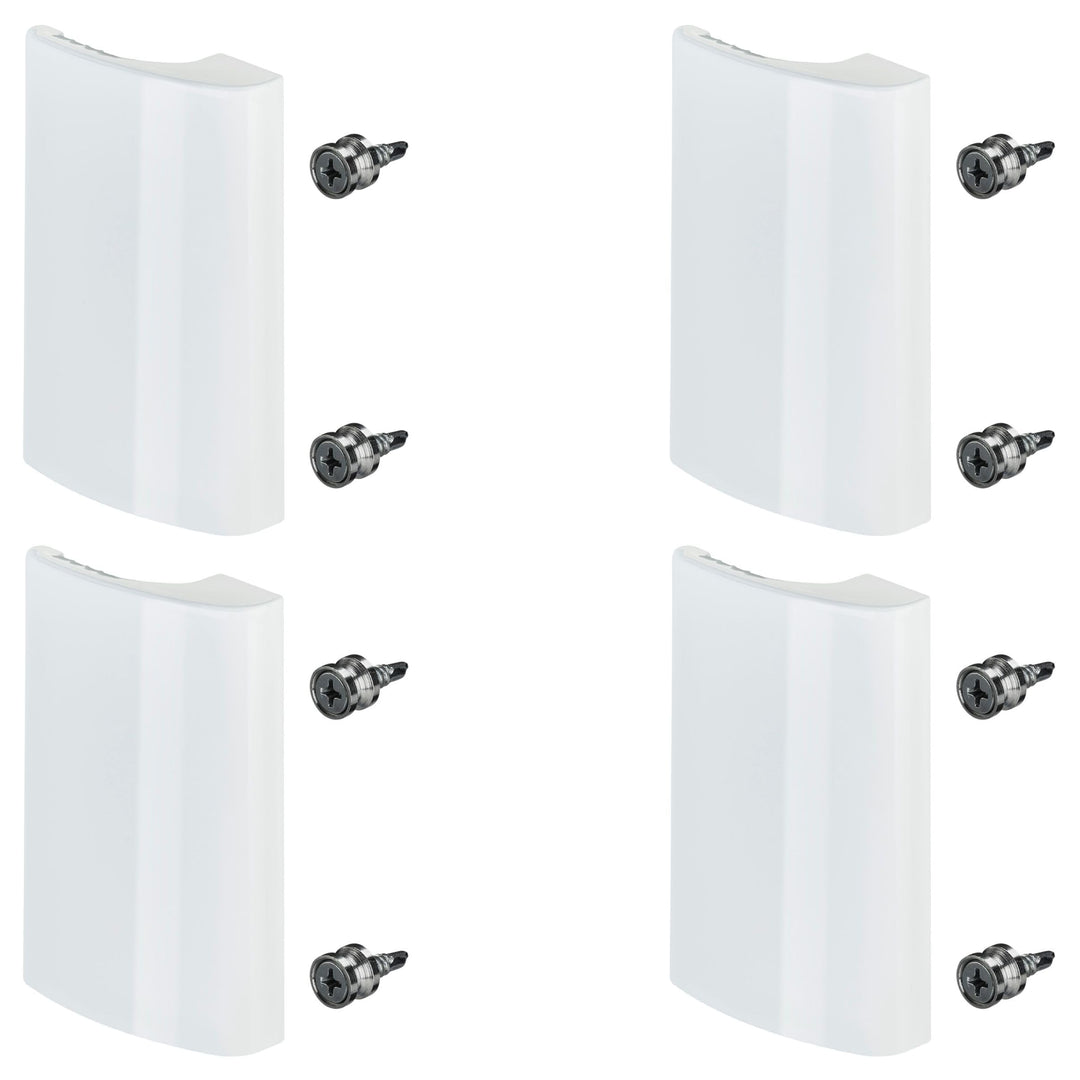 SOTECH 4 Stück Balkontürgriffe SEJA Aluminium / 82 x 52 x 20 mm/weiss Griff 4x Türgriff SEJA - weiss