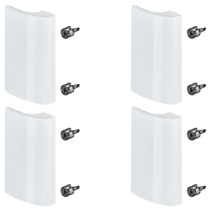 SOTECH 4 Stück Balkontürgriffe SEJA Aluminium / 82 x 52 x 20 mm/weiss Griff 4x Türgriff SEJA - weiss
