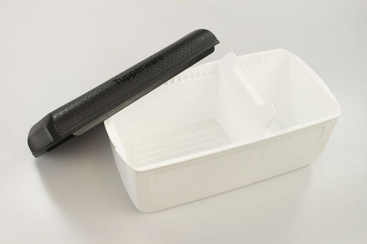 Tupperware Junior BrotMax 2 Brotbehälter, Schwarz/Weiss, 35345