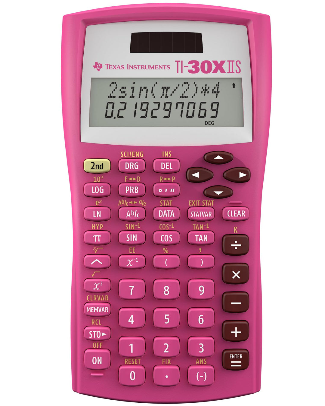 Texas Instruments TI-30X IIS 2-Line Scientific Calculator, Pink by Texas Instruments Pink Single Pac