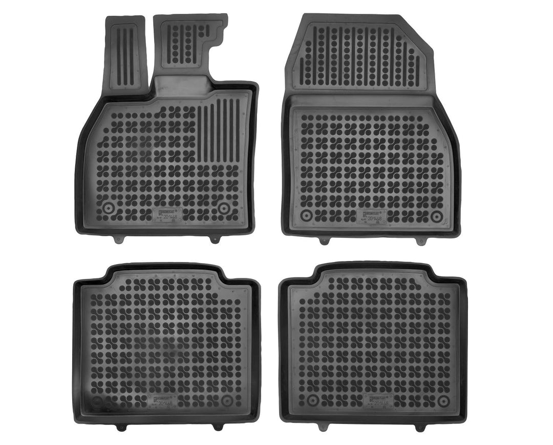 Hohe Gummi Fussmatten mit Rand passend für Toyota bZ4X/Subaru Solterra ab 2022 AZUGA AZ10300491 3D A