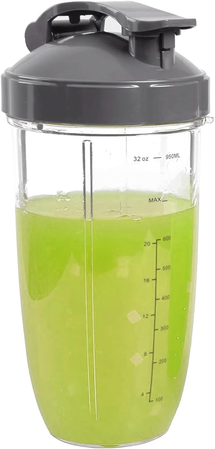 Flip Top Deckel Sportdeckel kompatibel mit NutriBullet 600w/ 900w Smoothie Maker Becher, nutribullet