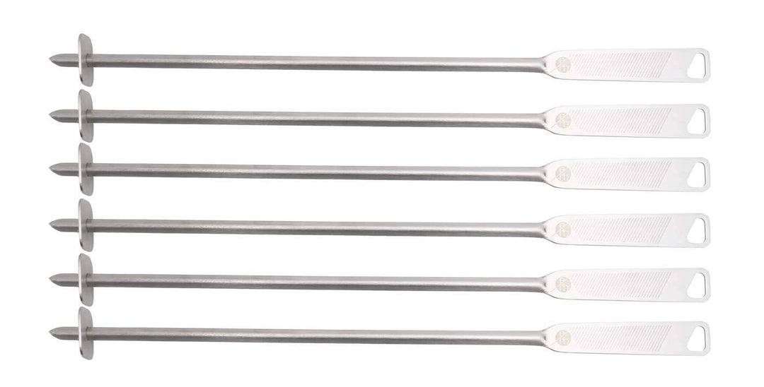 everdure by heston blumenthal Grillspiess 6er Set I 6 Runde Spiesse I hochwertige Schaschlik-Spiesse
