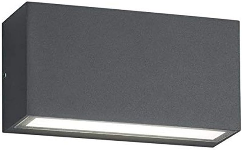 Trio Leuchten Trent 226960242 LED Aussen Wandleuchte, Aluminium, 10 Watt, Anthrazit, Anthrazit
