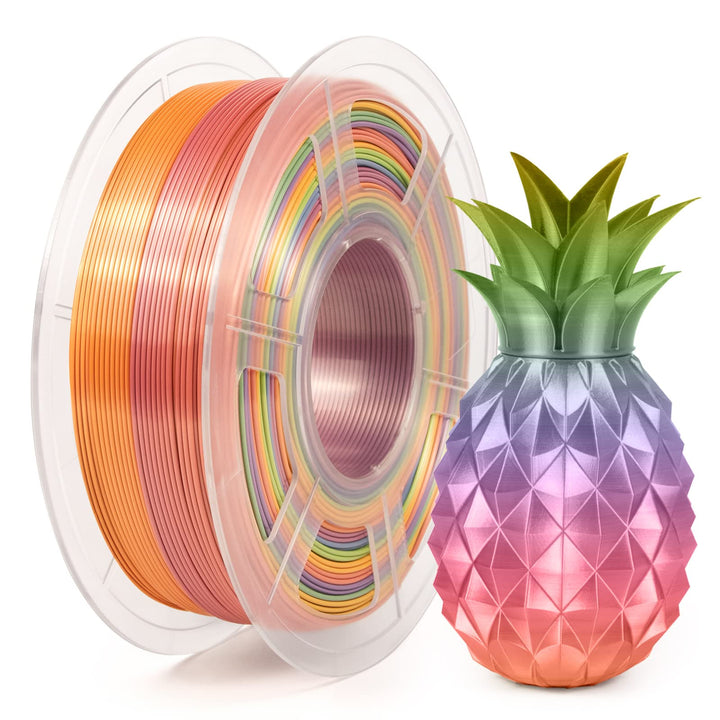 iSANMATE Filament 1.75 PLA, Multicolor Rainbow Seide PLA Filament 3d Drucker Filament 1 kg Spule, Ma