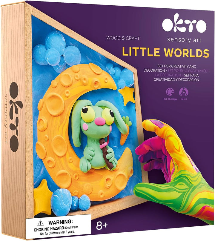 OKTO Bunny Moon/Air Clay Kunst im Holzdekor