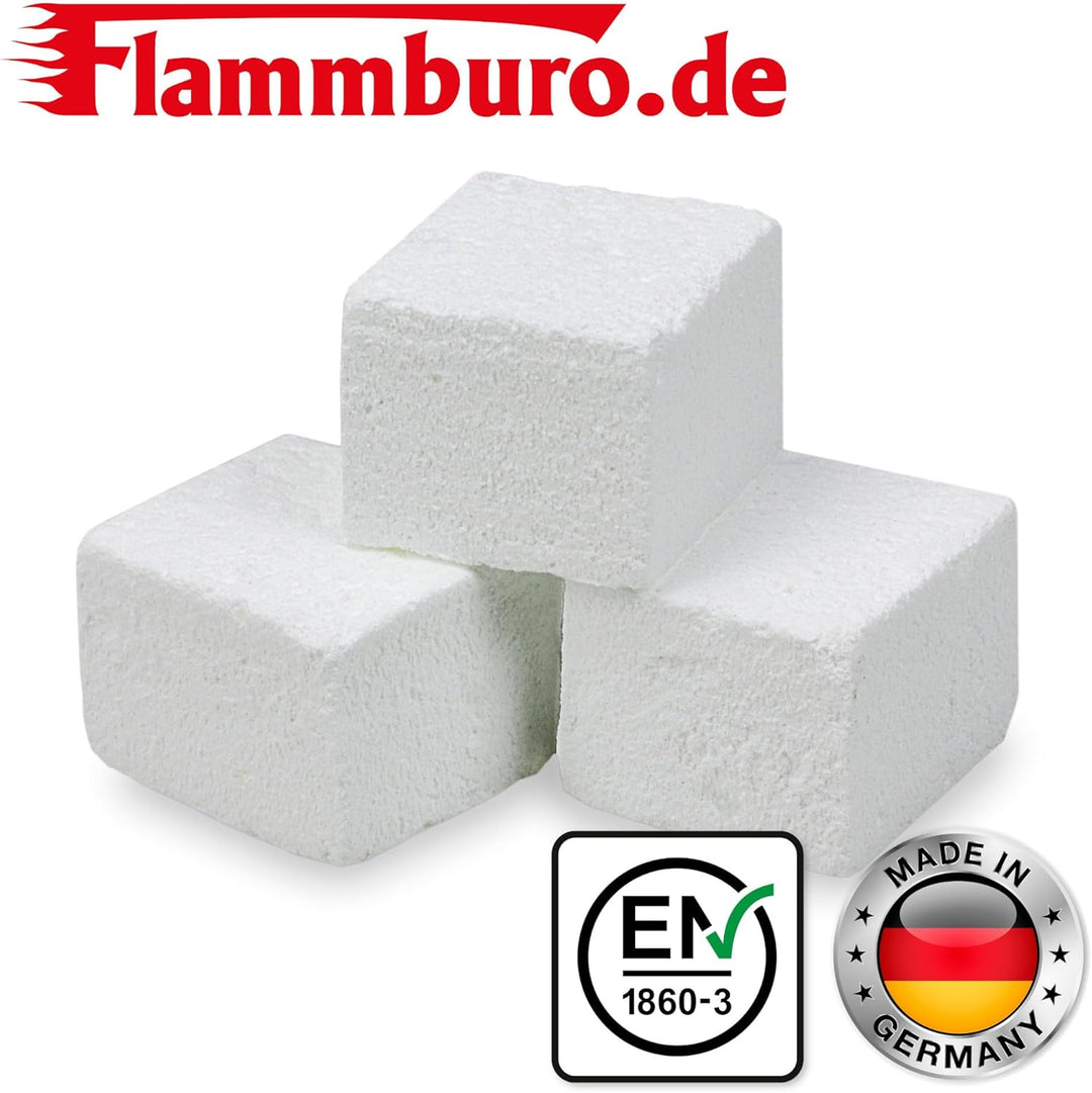 FLAMMBURO 1152 Stück Anzündwürfel Paraffin (24x48 Würfel) vom Deutschen Hersteller, Grillanzünder, K