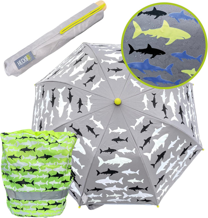 HECKBO Magic Ranzen Rucksack Regenschutz Hülle für Kinder - verschiede Motive - wechselt bei Regen d