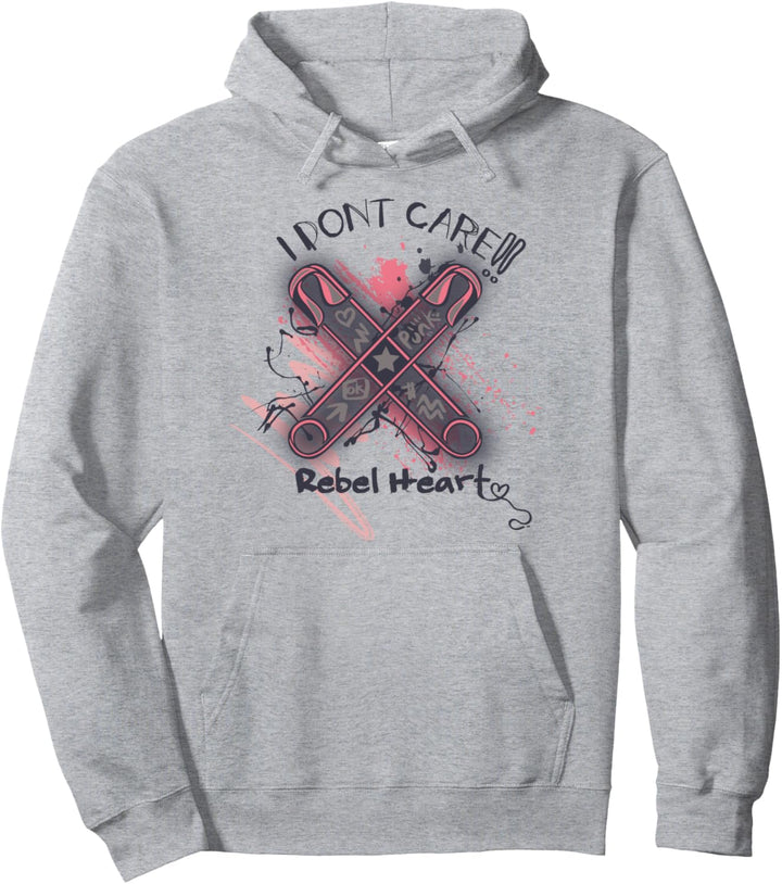 Ist mir egal Punk musik iDoodle Rebel Heart Rockmusik Frauen Pullover Hoodie