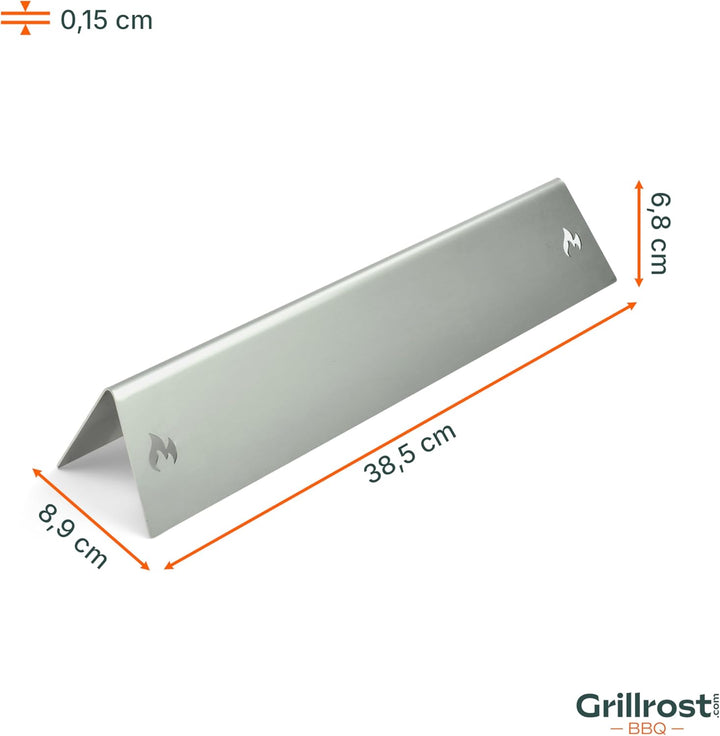 Grillrost.com Das Original Edelstahl Aromaschienen für Weber - Brennerabdeckung für Spirit 200er Ser
