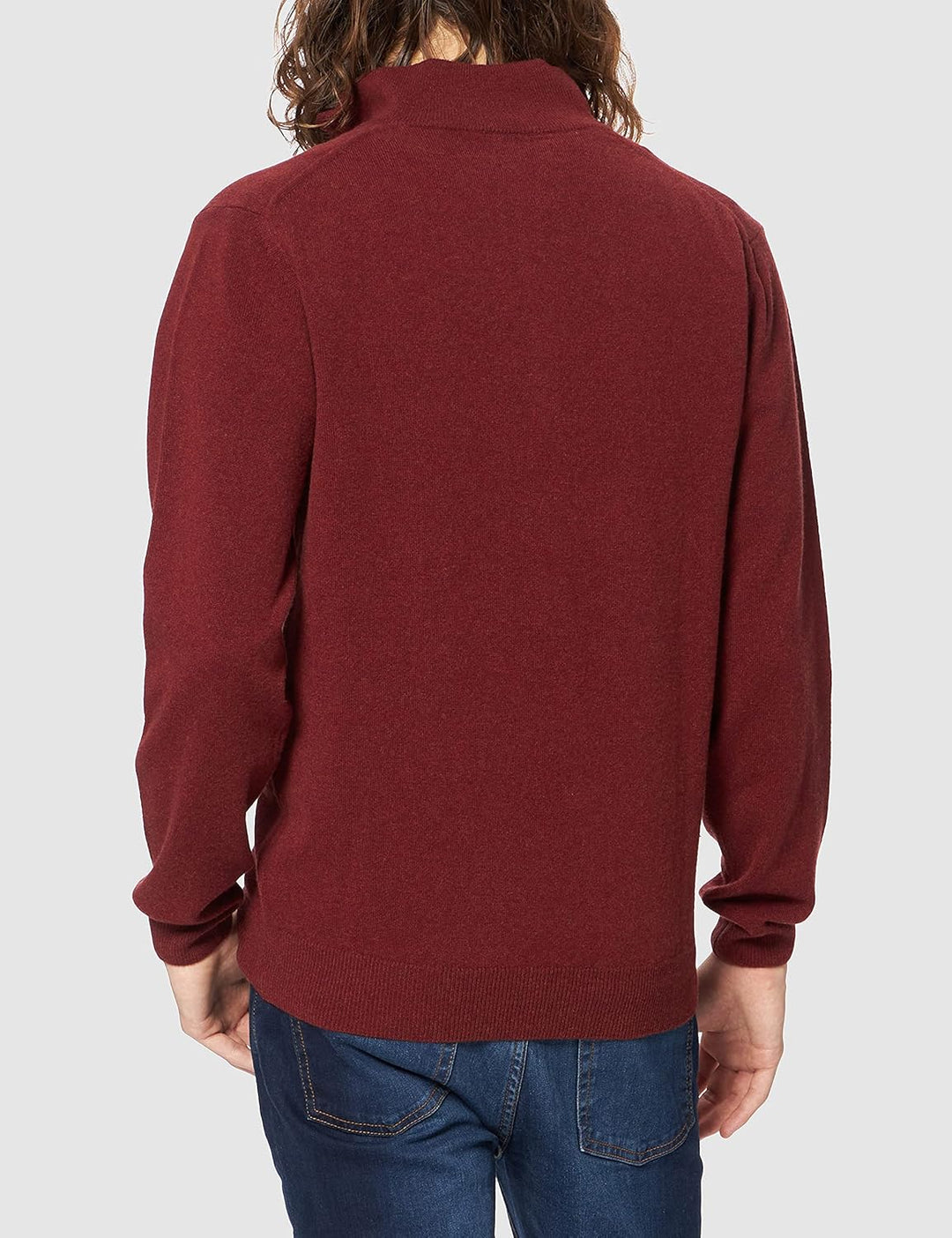 GANT Herren Superfine Lambswool Half Zip Strickjacke S Red Shadow, S Red Shadow