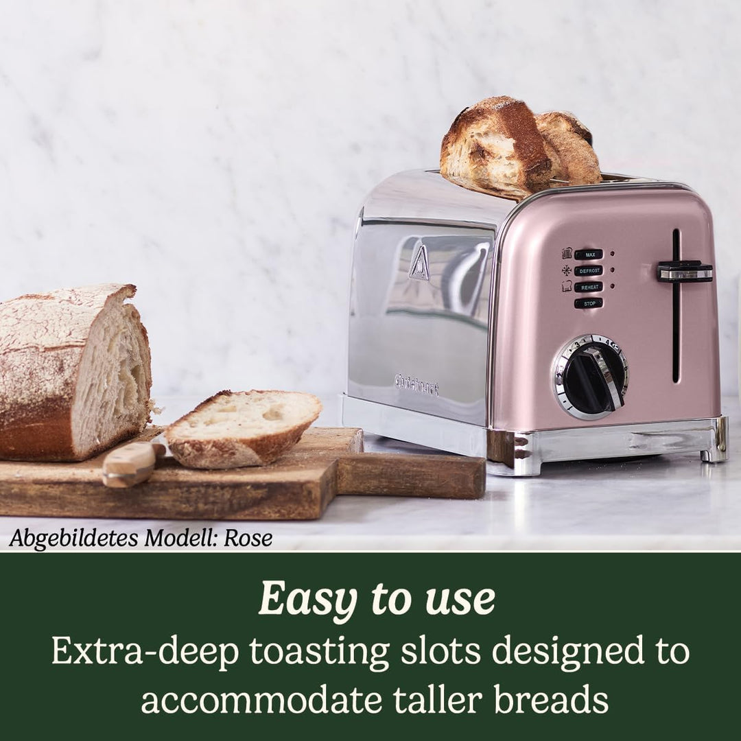Cuisinart 2-Schlitz CPT160SE Style Collection 2-Schlitz-Toaster, Edelstahl,silber Pearl, Pearl