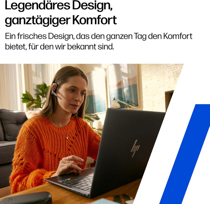 Poly Voyager Legend 30 Bluetooth-Headset – Noise Cancelling, WindSmart, Smart-Sensor, 10 Stunden Akk