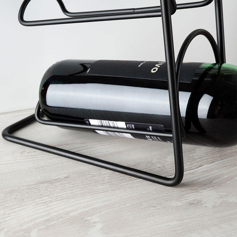 Vilde Weinregal Flaschenständer Weinhalter Flaschenregal Weinflaschenhalter aus Metall für 4 Flasche