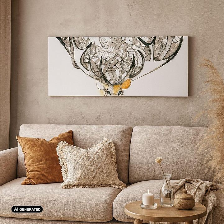 Panorama Bilder auf Leinwand 100x40cm Leinwandbild Lieber Wilde Blumen Wald Gross Wanddeko Bild Schl