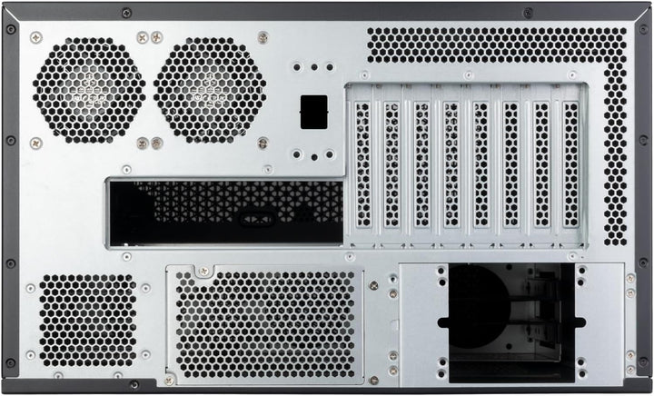 SilverStone Technology RM61-312, 6U 12-Bay Rackmount-Gehäuse mit Kompatibilität mit Zwei Netzteilen,