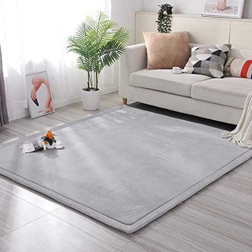 Loartee korallen Samtmatte, Teppich, als Krabbeldecke fürs Kind, Yogamatte und Übungsauflage geeigne