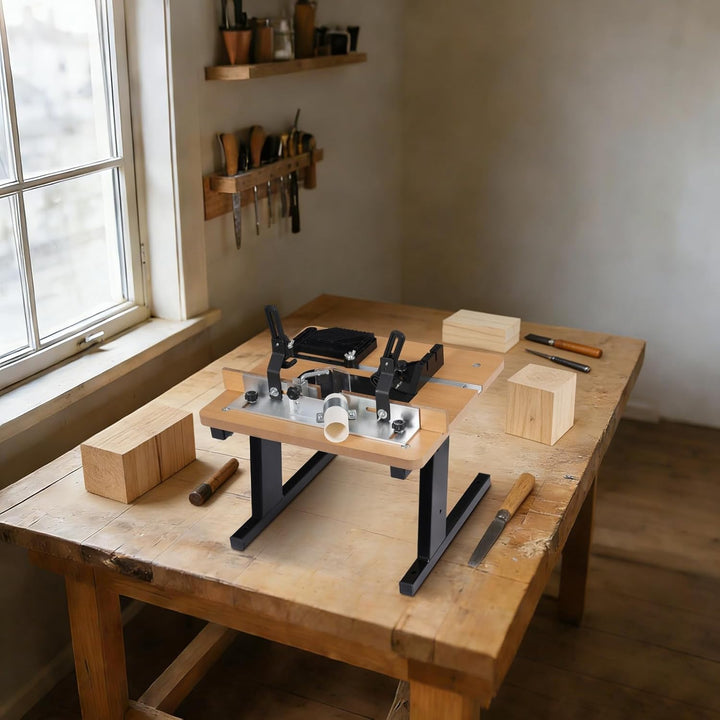 Frästisch Einstellbar Router Tisch 200kg/440.92lbs Tragfähigkeit Tischfräsmaschine zum Besäumen, Nut