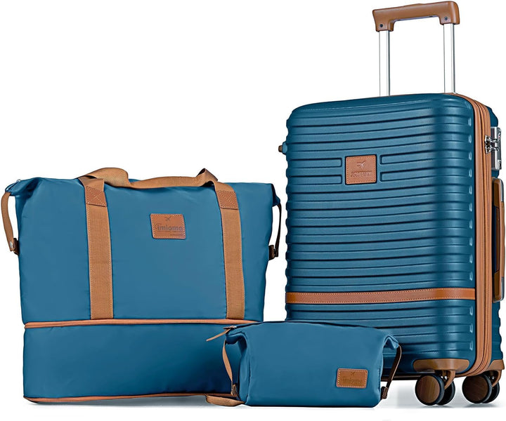 Joyway Koffer Reisekoffer von ABS Hartschalen Erweiterbar Trolley Kofferset mit TSA Schloss und 4 Ro