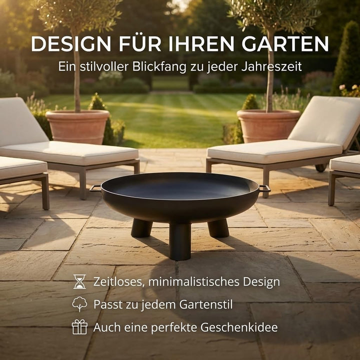 Feuerschalen Feuerschale Ø 50 cm - Feuerstelle für den Garten, Terrasse und Balkon, Feuertonne und F