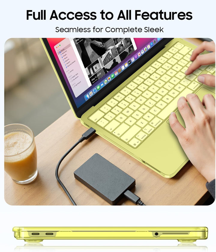 Fintie Hülle Kompatibel mit MacBook Neo 13 Zoll A3404 mit A18 Pro Chip 2026, Ultradünne Hartschale S