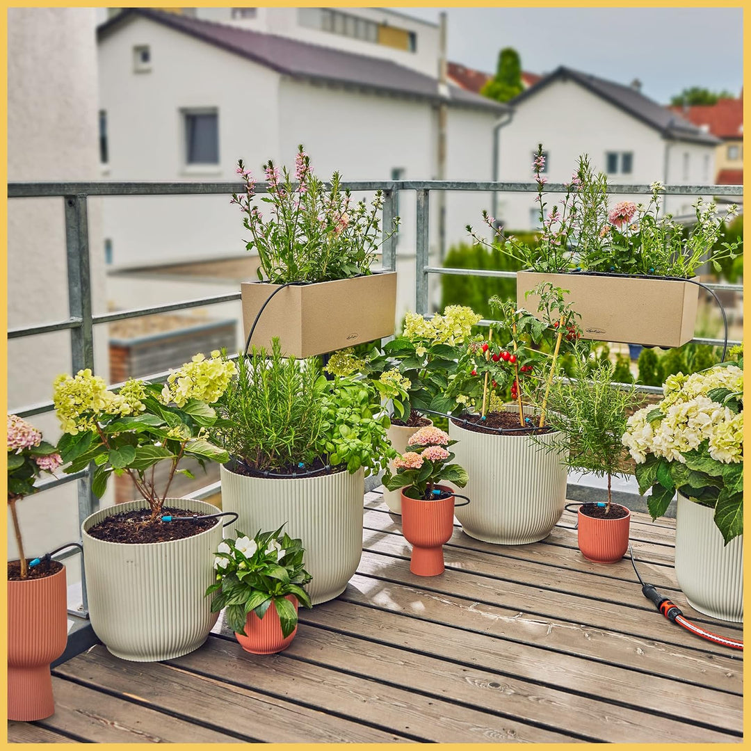 Gardena Micro-Drip-System Tropfbewässerung Set Balkon (15 Pflanzen): Starter-Set sofort einsatzberei