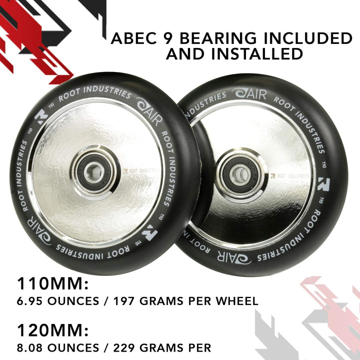 Root Industries 120 Mm Air Wheels Räder 110mm Mirror, 110mm Mirror