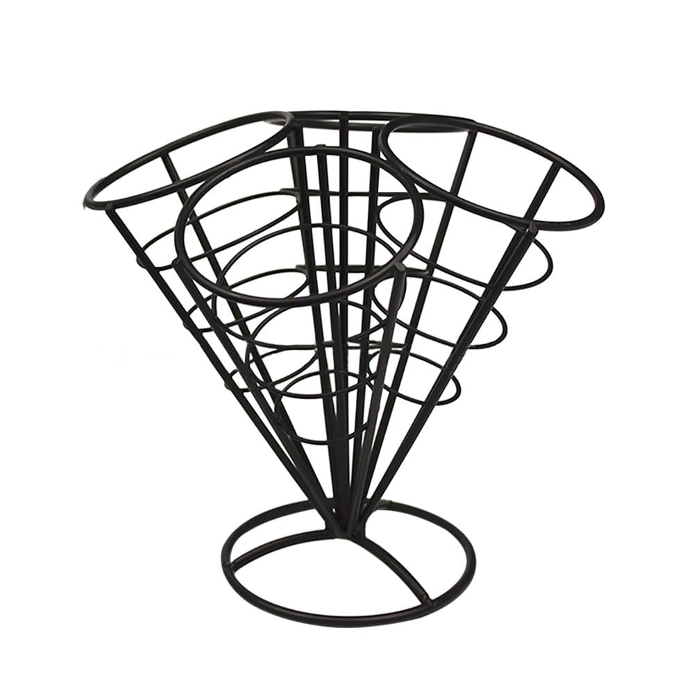 Pommestütenhalter, Edelstahl Pommestüten Halter Pommeshalter, Pommes Tüten Halter Snack Ständer für