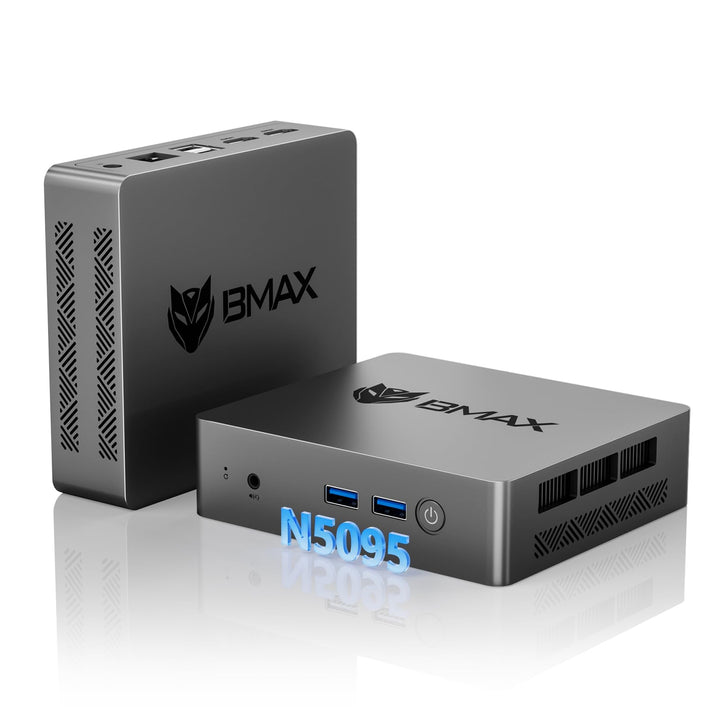 BMAX Mini PC W-11 N5095 (bis zu 2,9 GHz) 8GB LPDDR4 256GB SSD,Micro PC,2,5-Zoll-SSD/Gigabit Ethernet