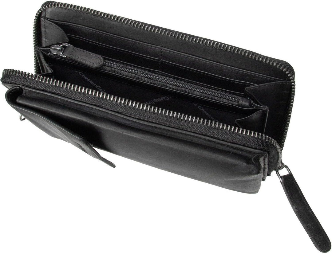 The Chesterfield Brand Malaga - Handytasche/Geldbörse 12cc 19 cm Black