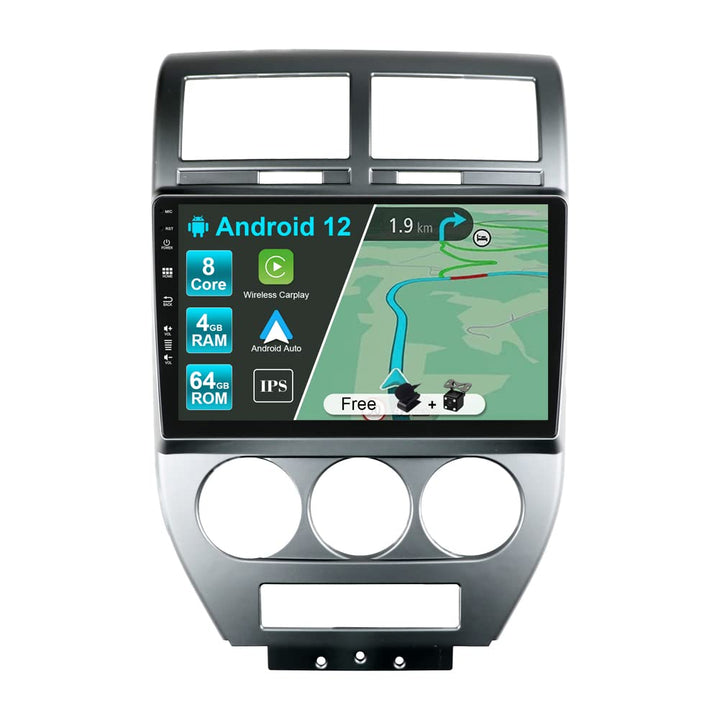 JOYX Android 12 IPS Autoradio Passt für Jeep Compass 1 MK (2006-2010) - [4G+64G] - Eingebaut DSP/Car